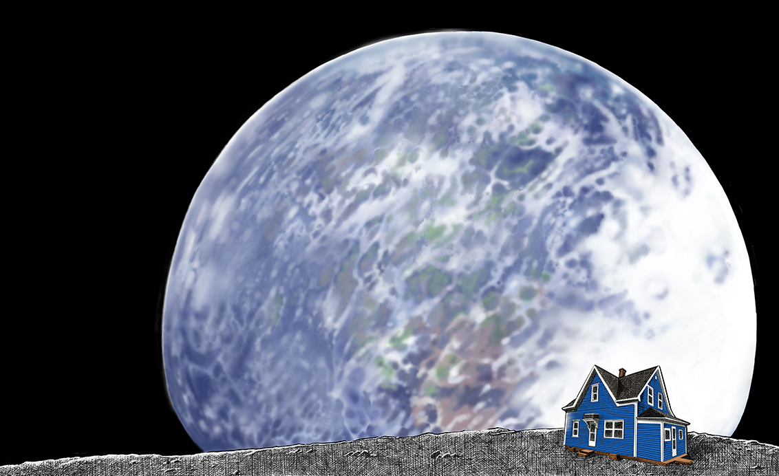 Blü Haus Studios on the Moon